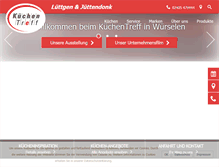 Tablet Screenshot of kuechentreff-wuerselen.de